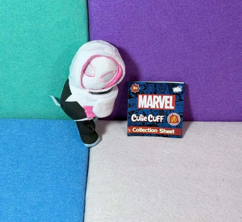 Marvel Cutie Cuff Ghost-Spider Plush Slap Bracelet